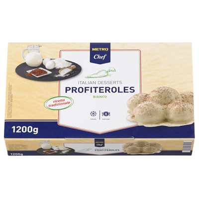 Купить ПРОФИТРОЛИ ЛАТТЕ METRO CHEF 1200 ГР. (8 ПОРЦИЙ) ЗАМОРОЖЕННЫЕ. доставка продуктов Тюмень . доставка продуктов в Тюмени . доставка фруктов Тюмень
