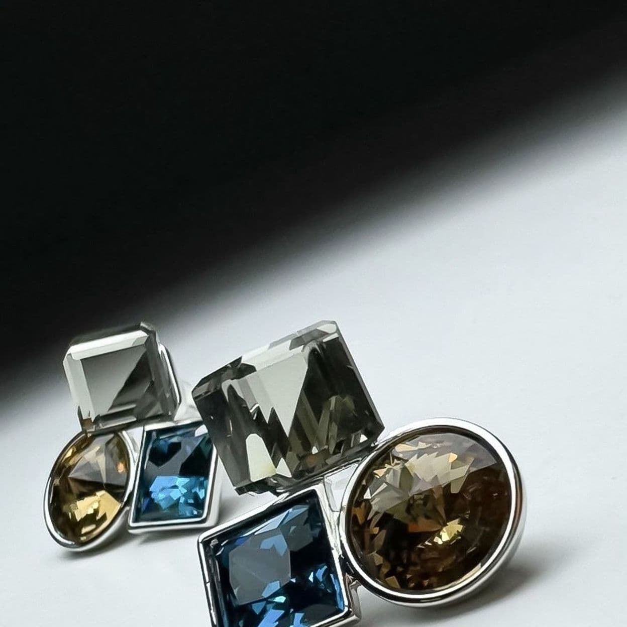 Купить Серьги Cube blue