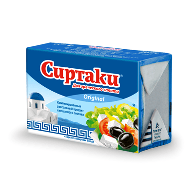 Купить СЫРНЫЙ ПРОДУКТ СИРТАКИ ORIGINAL ДЛЯ ГРЕЧЕСКОГО САЛАТА 55% 200 Г. с доставкой на дом . Доставка продуктов Тюмень , доставка продуктов в Тюмени ,