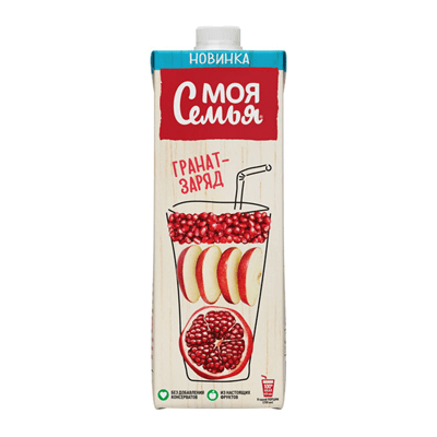 Купить СОК МОЯ СЕМЬЯ ЯБЛОКО-ГРАНАТ 0,95 Л. доставка продуктов тюмень . доставка продуктов в тюмени . доставка фруктов тюмень . доставка фруктов в тюме