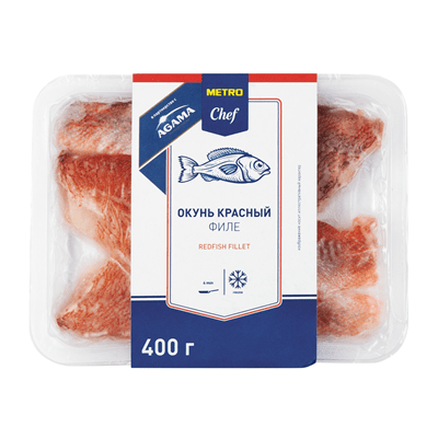 Купить ФИЛЕ КРАСНЫЙ ОКУНЬ ФИЛЕ METRO CHEF & AGAMA ЗАМОРОЖЕННЫЙ 400 Г. доставка продуктов тюмень . доставка продуктов в тюмени . доставка фруктов тюмен
