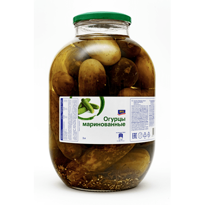 Купить ОГУРЦЫ ARO МАРИНОВАННЫЕ 3 КГ. с доставкой на дом . Доставка продуктов Тюмень , доставка продуктов в Тюмени , dostavka-produktov-tyumen , dostav