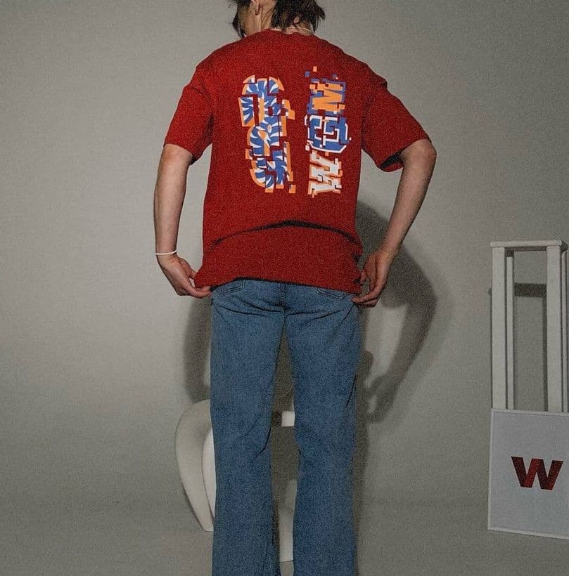 Купить Футболка Bape, Red Pixel