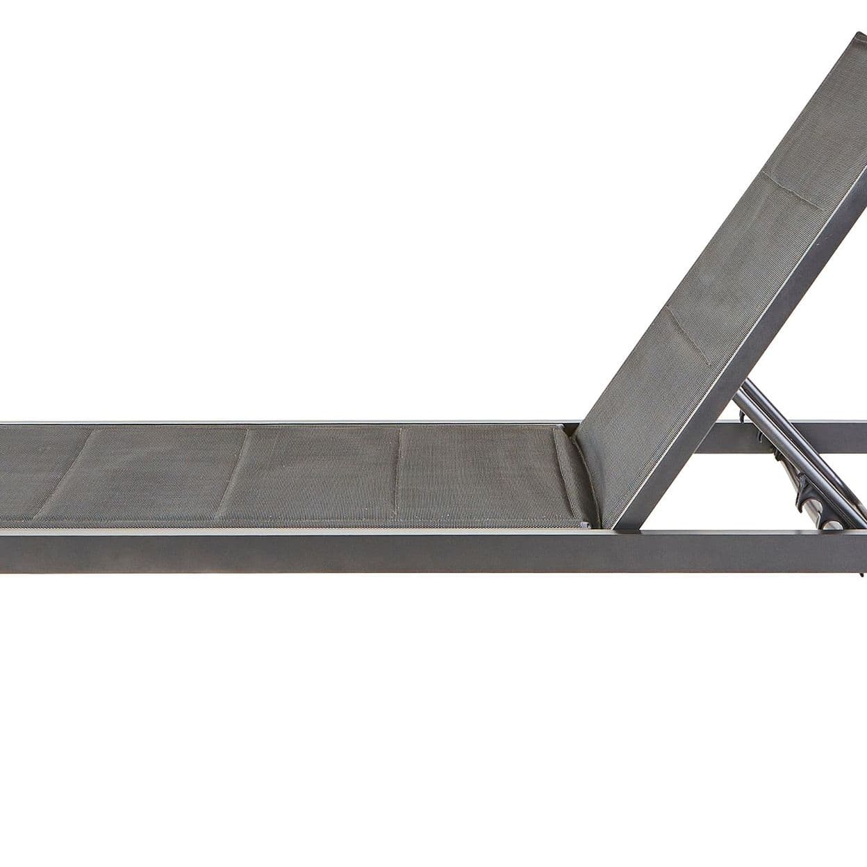 Купить Шезлонг Naterial Aquila II 200х36х75 см алюминий/текстилен серый
