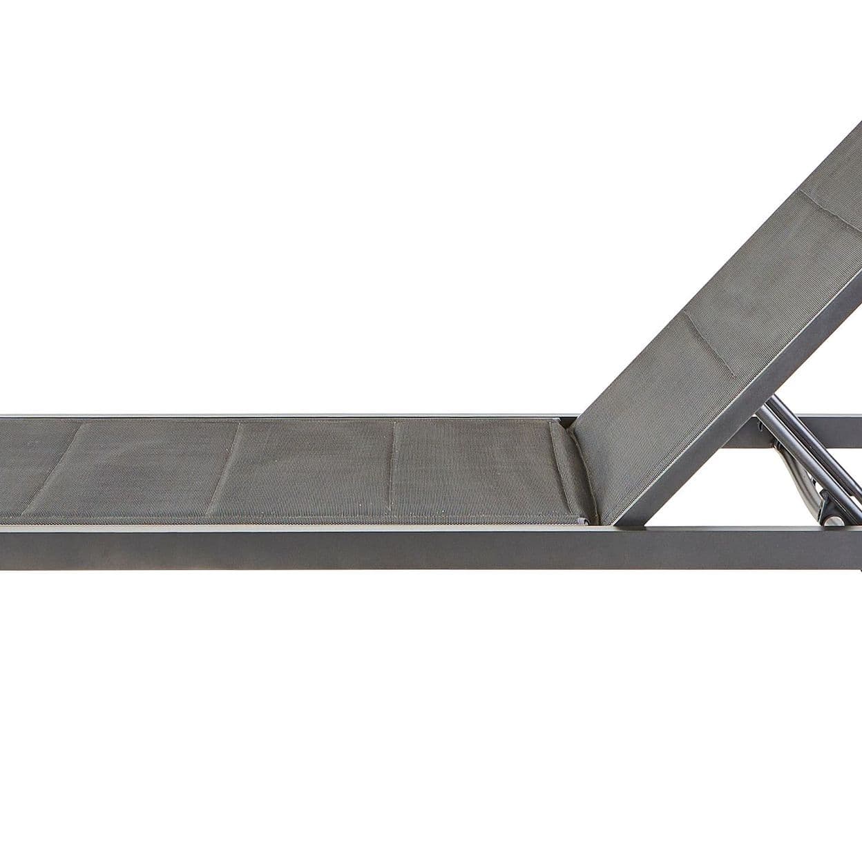Купить Шезлонг Naterial Aquila II 200х36х75 см алюминий/текстилен серый