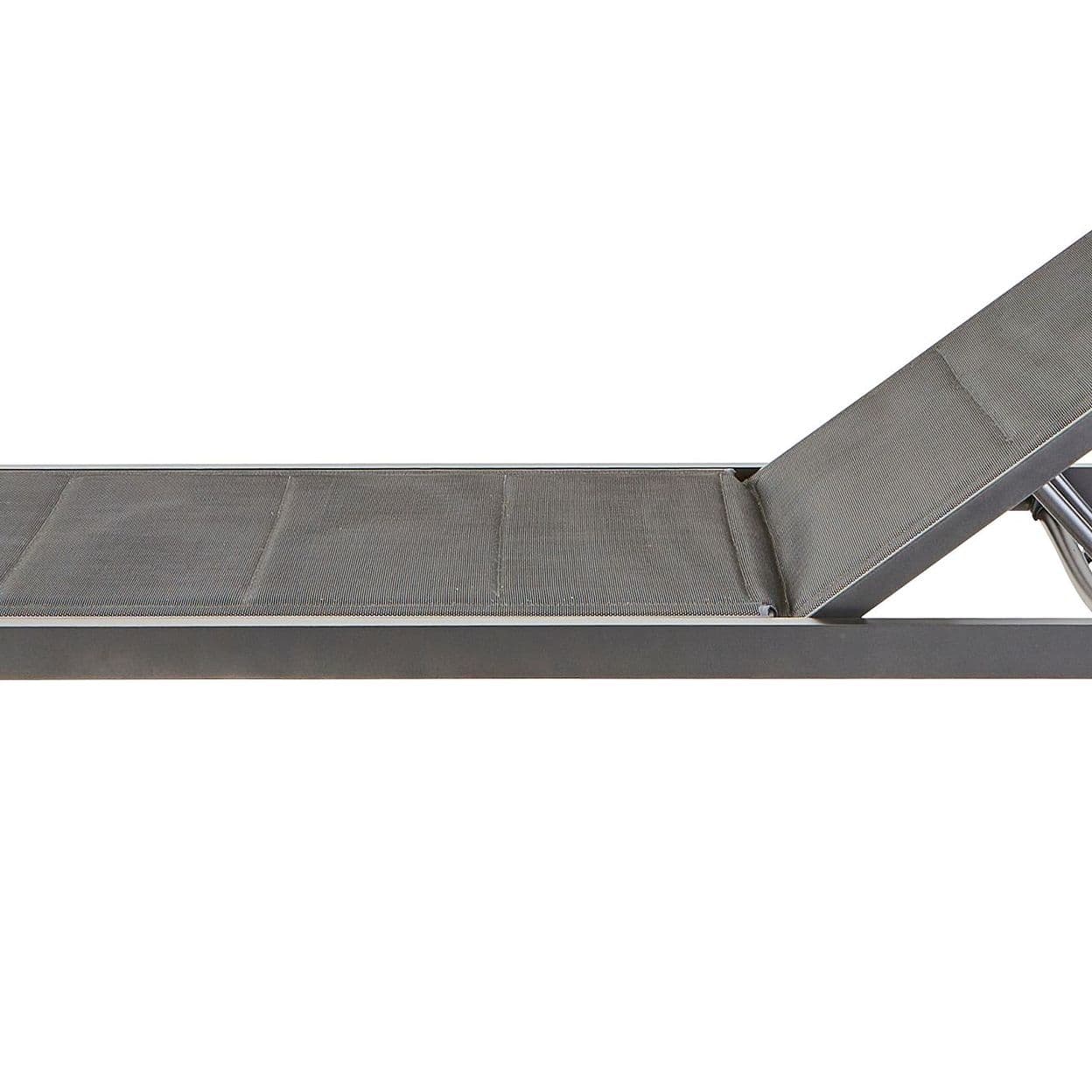 Купить Шезлонг Naterial Aquila II 200х36х75 см алюминий/текстилен серый