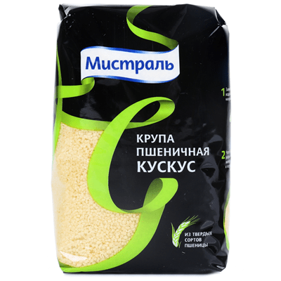 Купить КРУПА КУСКУС МИСТРАЛЬ 450 Г. с доставкой на дом . Доставка продуктов Тюмень , доставка продуктов в Тюмени , dostavka-produktov-tyumen , dostavk