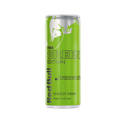 Купить ЭНЕРГЕТИЧЕСКИЙ НАПИТОК RED BULL GREEN EDITION КИВИ И ЯБЛОКО 0,25 Л. Х 24 ШТ. доставка продуктов Тюмень . доставка продуктов в Тюмени . доставка