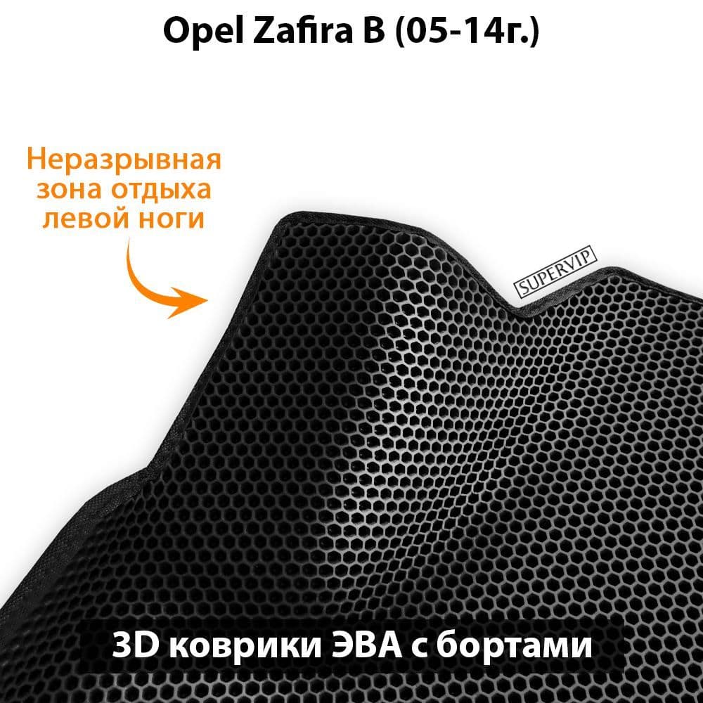 Купить Автоковрики ЭВА с бортами для Opel Zafira B