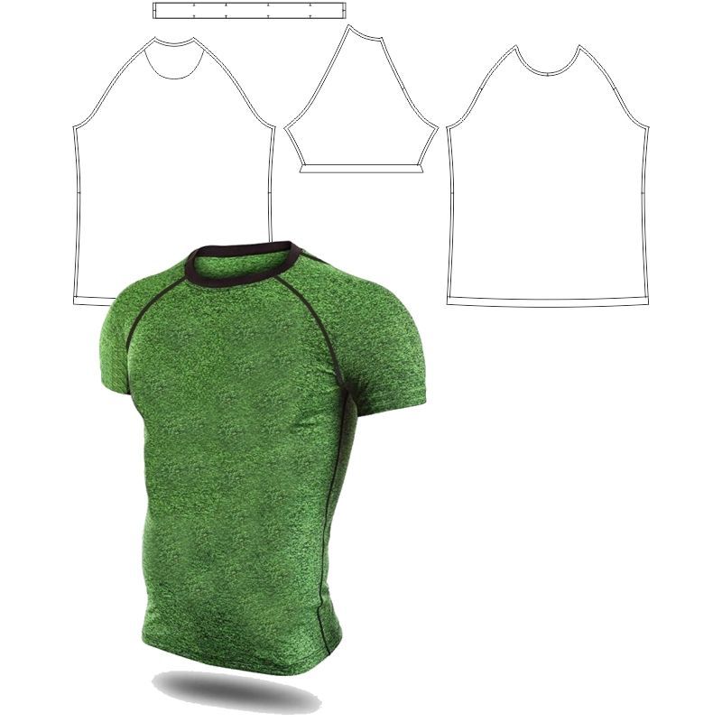 Купить Конструкция детской футболки с рукавом реглан