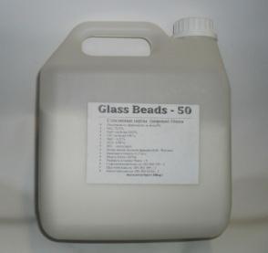 Купить Шарики Glass Beads стеклянные перлы для струйной обработки, 50мкм, 5 кг, цвет белый