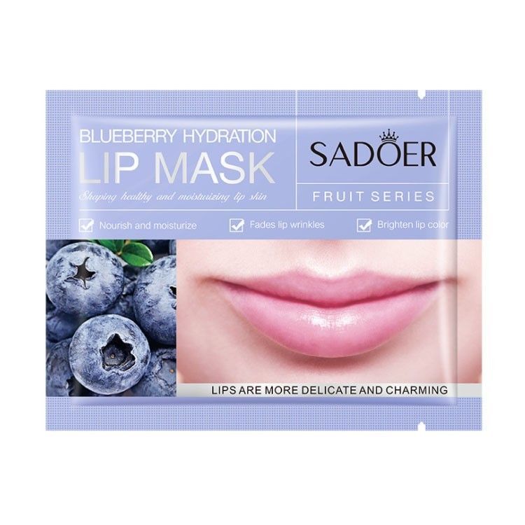 Купить SADOER Увлажняющая маска для губ на одно применение/ Bluberry Moisturizing Lip Mask