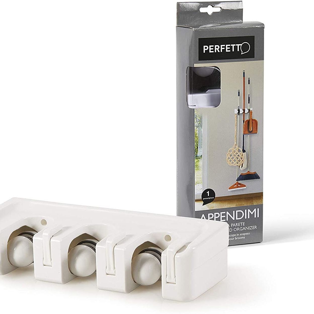 Купить Держатель настенный для щеток и хозяйственного инвентаря