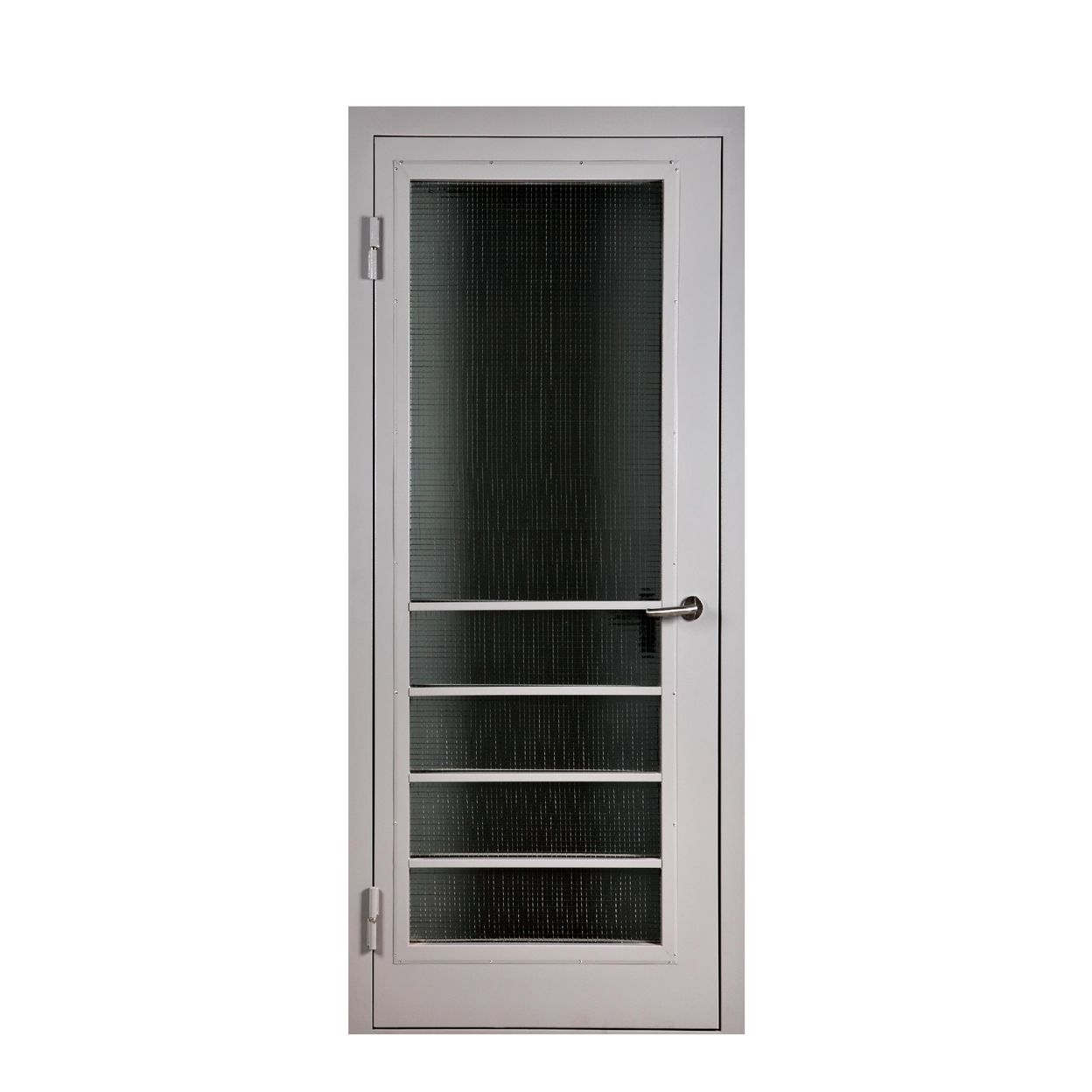 Купить Тех. дверь переходного балкона с защитной решеткой