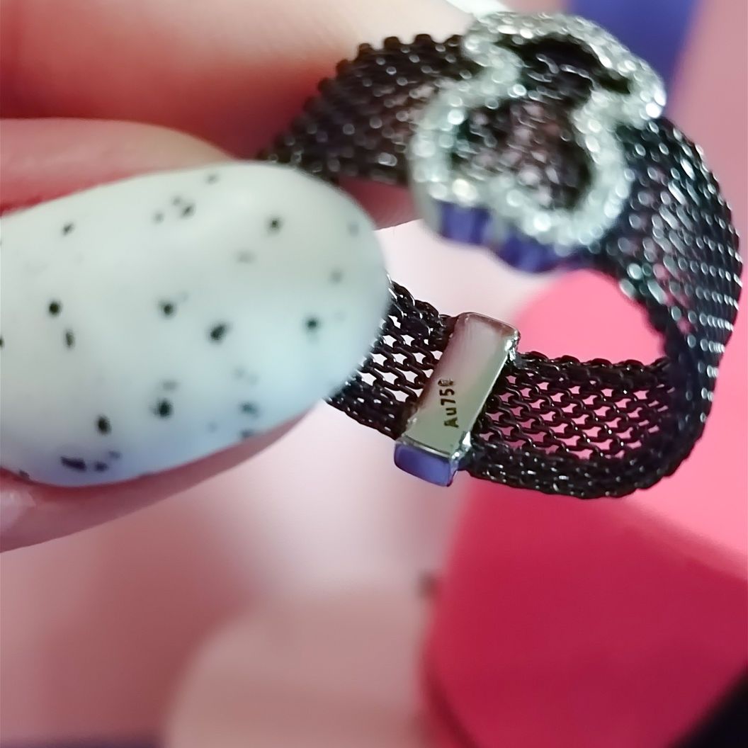 Купить Кольцо Tous Mesh белое золото