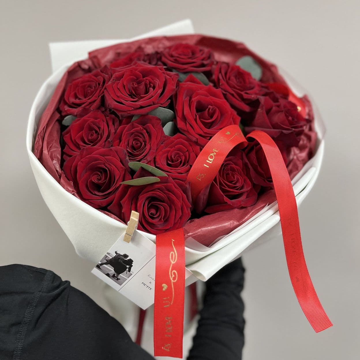 Купить Моно из  красных роз