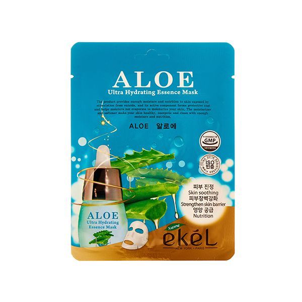 Купить Ekel  Набор тканевых масок для лица 5 штук Essence Mask Aloe