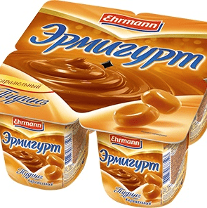 Купить ПУДИНГ ЭРМИГУРТ 3% КАРАМЕЛЬ 4 ШТ. Х 100 Г. с доставкой на дом . Доставка продуктов Тюмень , доставка продуктов в Тюмени , dostavka-produktov-ty