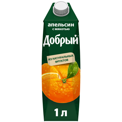Купить ДОБРЫЙ НЕКТАР АПЕЛЬСИНОВЫЙ 1 Л. доставка продуктов тюмень . доставка продуктов в тюмени . доставка фруктов тюмень . доставка фруктов в тюмени .