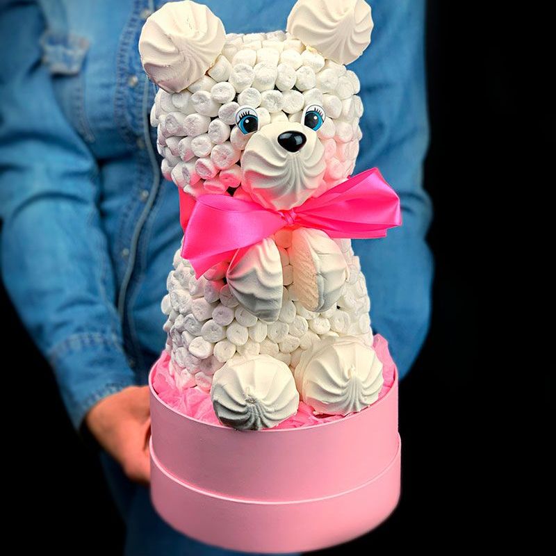 Купить Медведь из зефира и маршмеллоу арт. 96