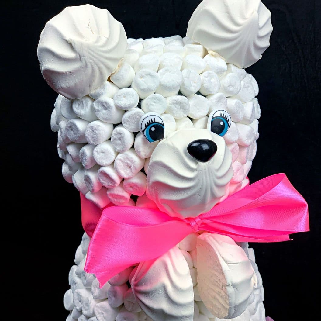 Купить Медведь из зефира и маршмеллоу арт. 96