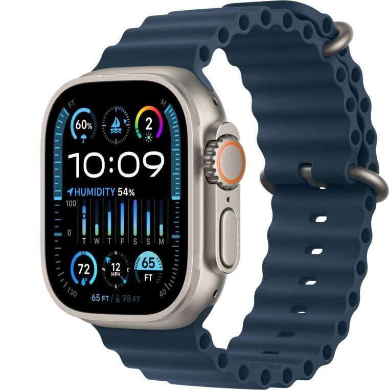 Купить Apple Watch Ultra 2 49mm Titanium с ремешком Ocean Band Blue