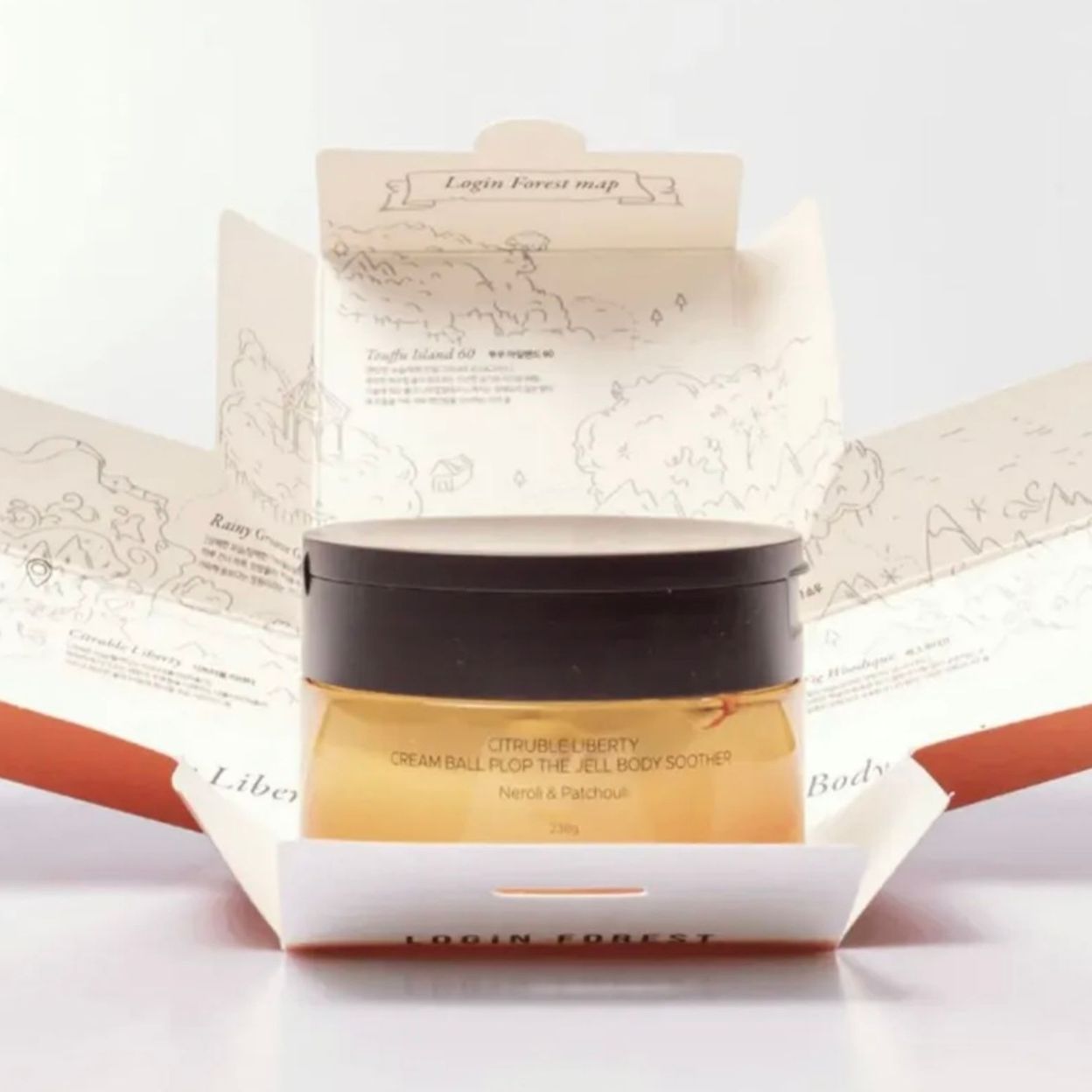 Купить LOGIN FOREST Крем-гель для тела парфюмированный CITRUBLE LIBERTY CREAM BALL PLOP THE JELL BODY SOOTHER