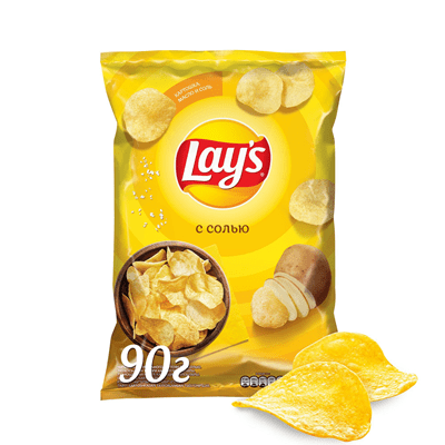 Купить ЧИПСЫ LAY'S С СОЛЬЮ КАРТОФЕЛЬНЫЕ 90 Г. с доставкой на дом . Доставка продуктов Тюмень , доставка продуктов в Тюмени , dostavka-produktov-tyumen