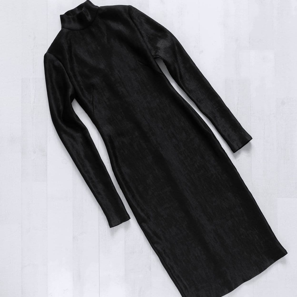 Купить Черное платье гофре