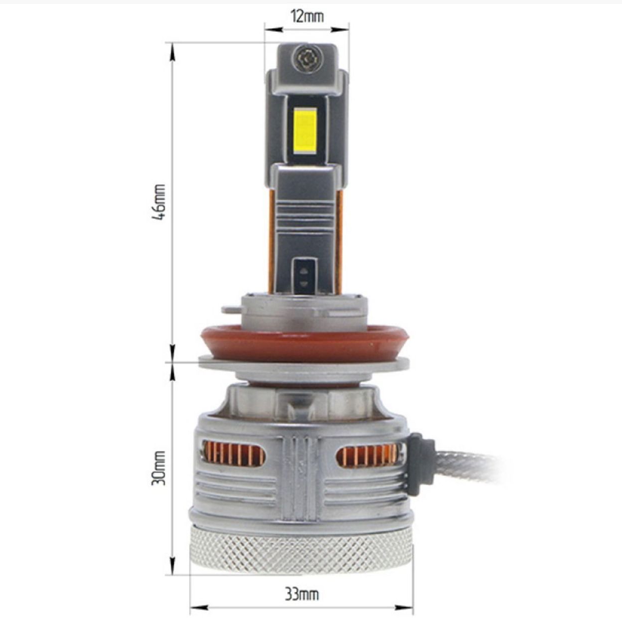 Купить ZORKiY R8 Max Power H8 / H11 LED лампы - 6000K