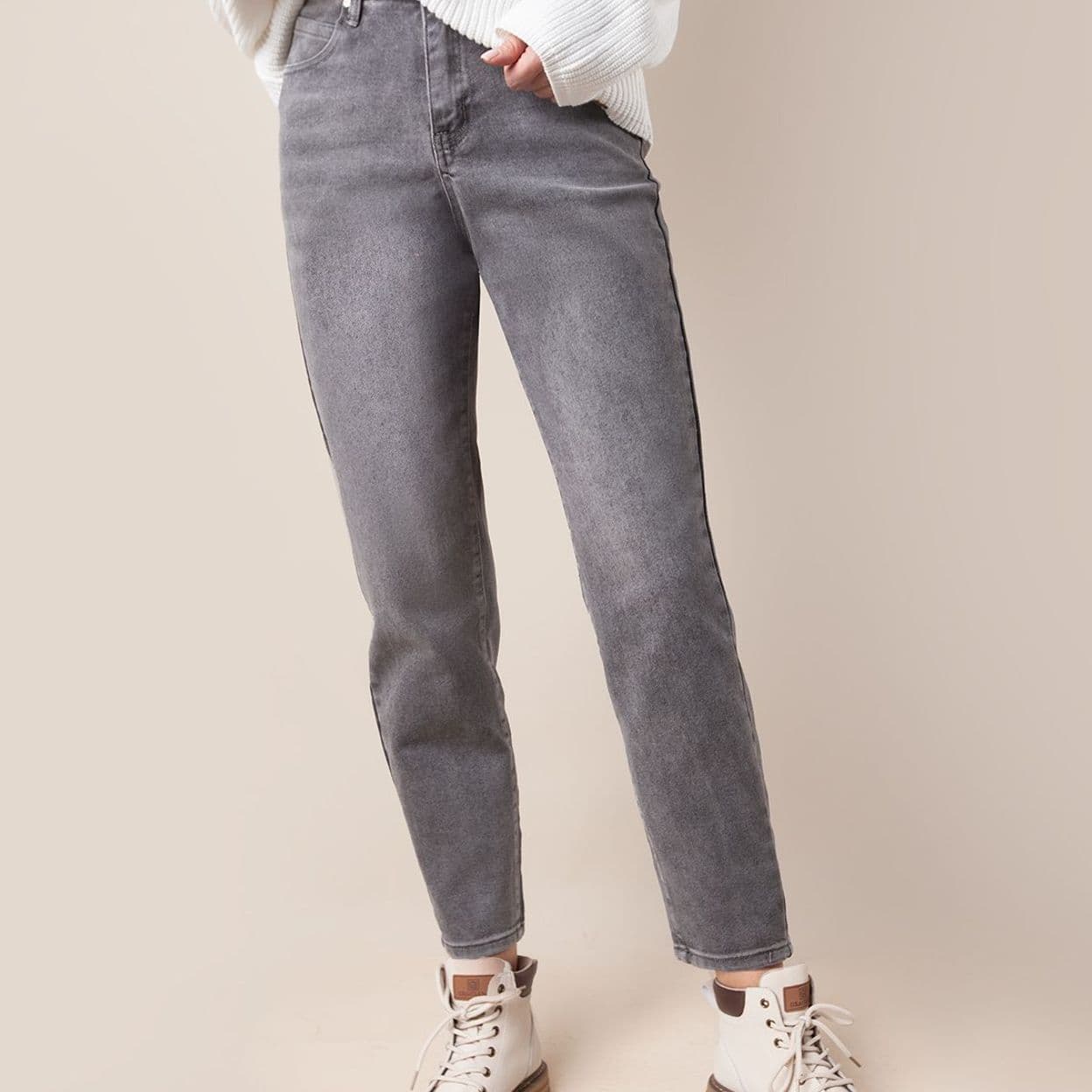 Купить Джинсы mom-fit из эластичного денима