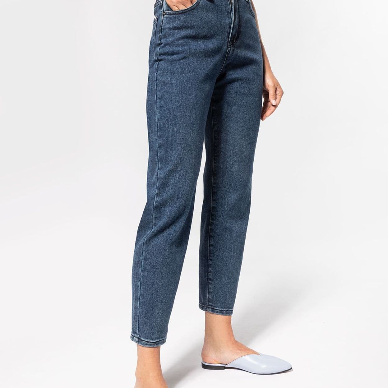 Купить Джинсы mom-fit из эластичного денима