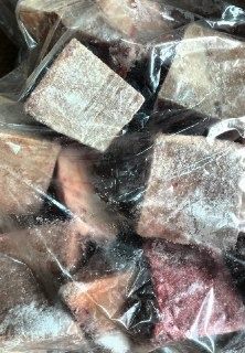 Купить Вымя говяжье, нарезка кубики 4-5 см, очищенное, пакет 5 кг (Предзакаказ обязателен)