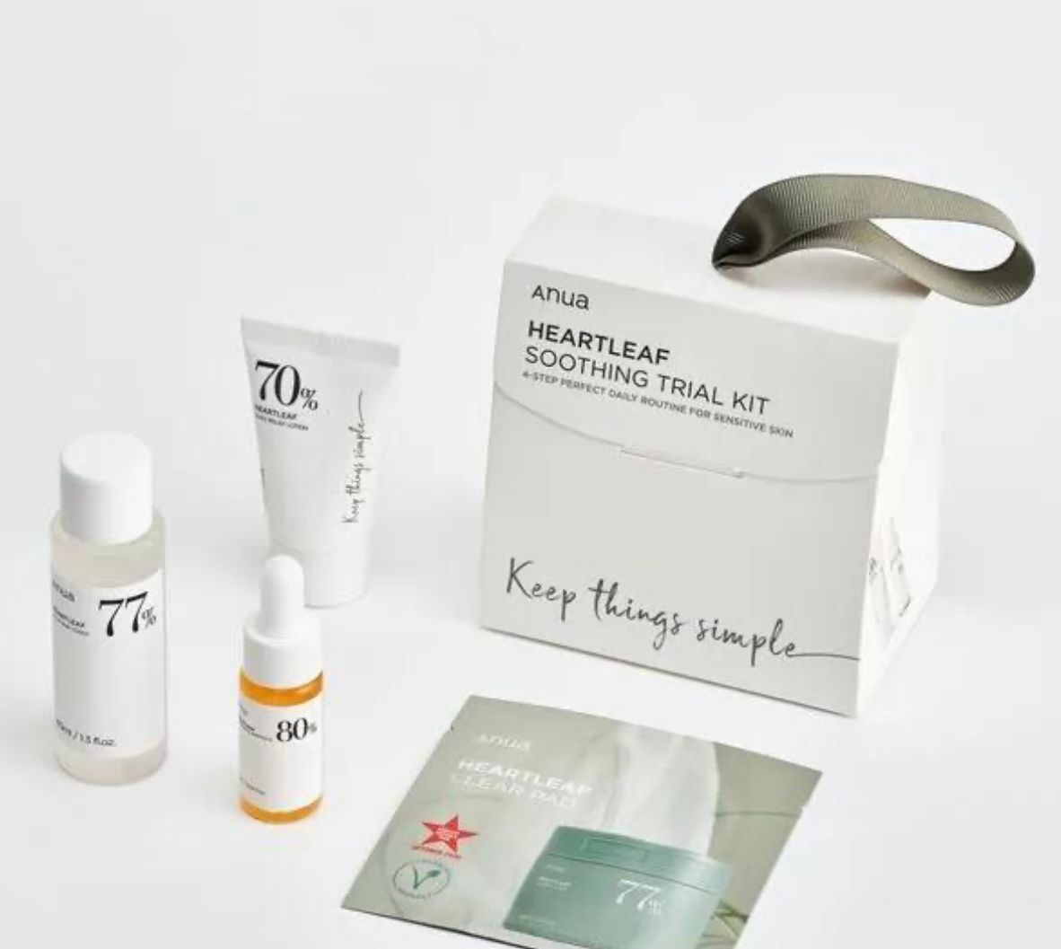 Купить Набор бестселлеров для базового ухода за кожей Anua Heartleaf Soothing Trial Kit
