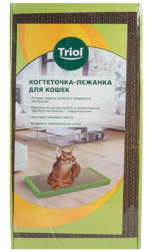 Купить Когтеточка-лежанка из гофрокартона "Стандарт S, 500*240*35 мм, Триол