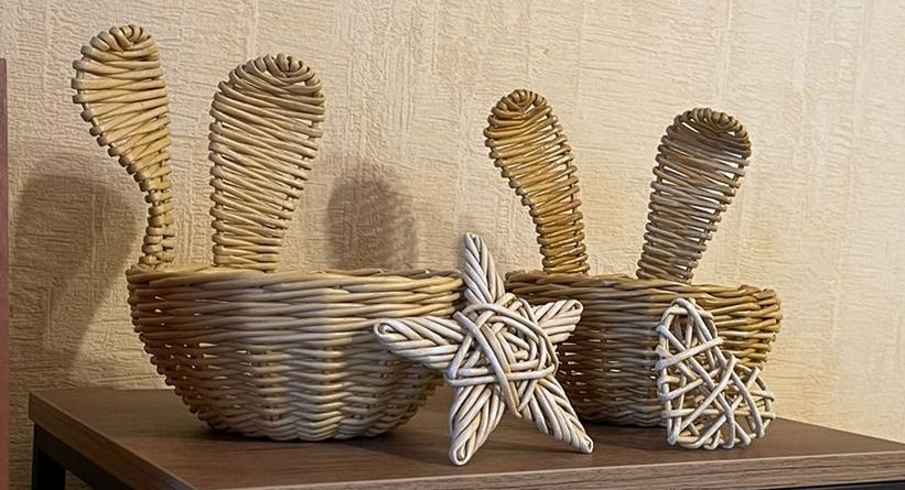 Купить Пасхальная корзинка "Зайка"