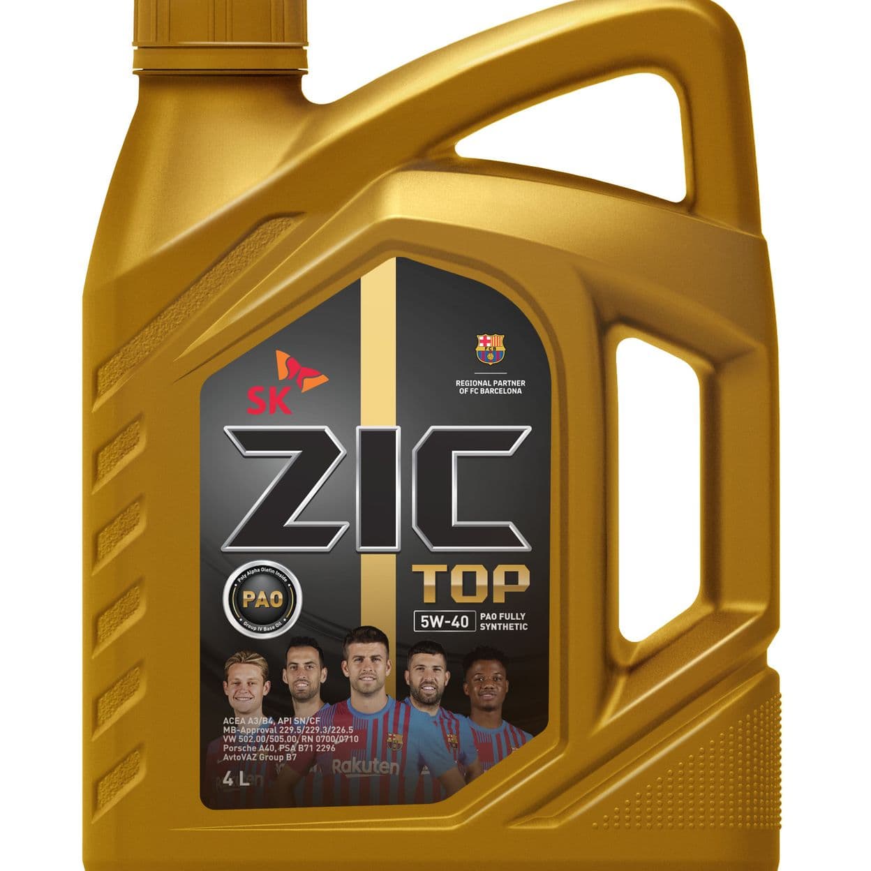 Купить Моторное масло ZIC TOP 5W-40 Синтетическое 4 л