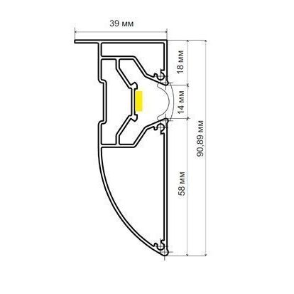 Купить Профиль Flexy LED 03 (ПФ 5594 «LED-cтандарт»)