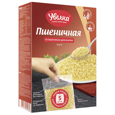 Купить КРУПА ПШЕНИЧНАЯ УВЕЛКА 80 Г. Х 5 ШТ. с доставкой на дом . Доставка продуктов Тюмень , доставка продуктов в Тюмени , dostavka-produktov-tyumen ,