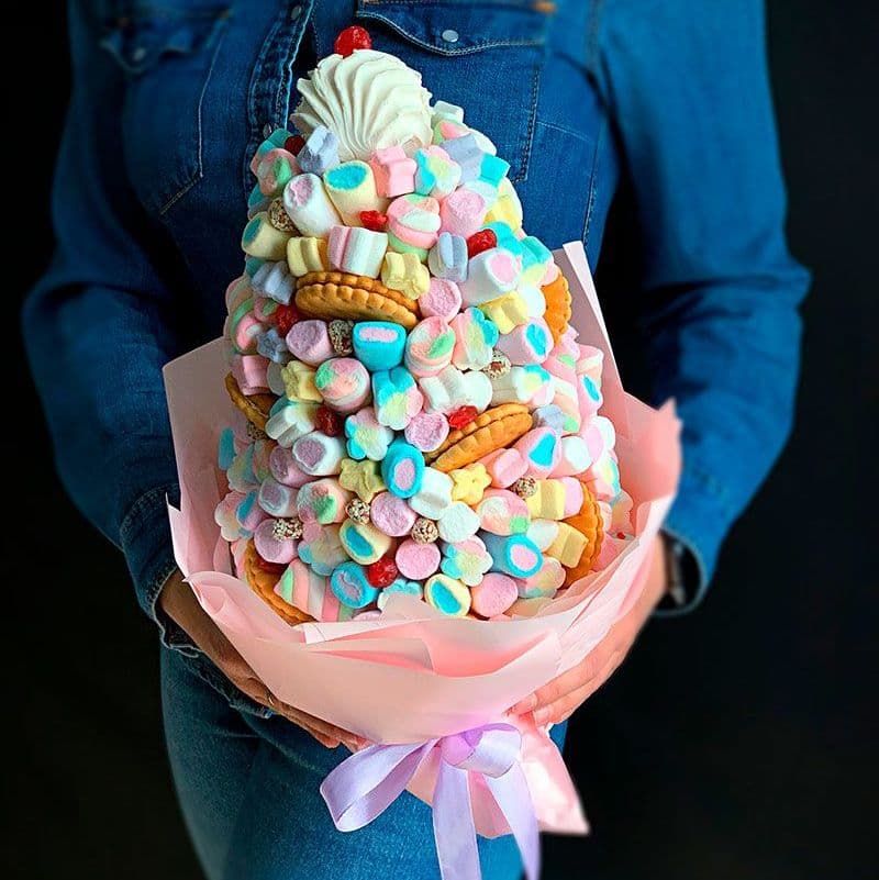 Купить Мороженка из зефира и маршмеллоу арт. 362