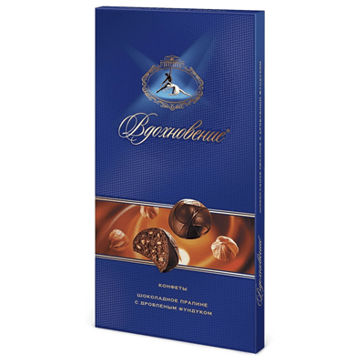 Купить КОНФЕТЫ ВДОХНОВЕНИЕ С ДРОБЛЕНЫМ ФУНДУКОМ 400 Г. доставка продуктов Тюмень . доставка продуктов в Тюмени . доставка фруктов Тюмень . доставка фр