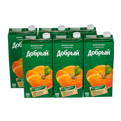 Купить НЕКТАР ДОБРЫЙ АПЕЛЬСИНОВЫЙ 2 Л. Х 6 ШТ. доставка продуктов тюмень . доставка продуктов в тюмени . доставка фруктов тюмень . доставка фруктов в 