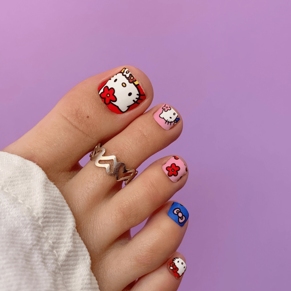Купить Пленки для педикюра Hello Kitty