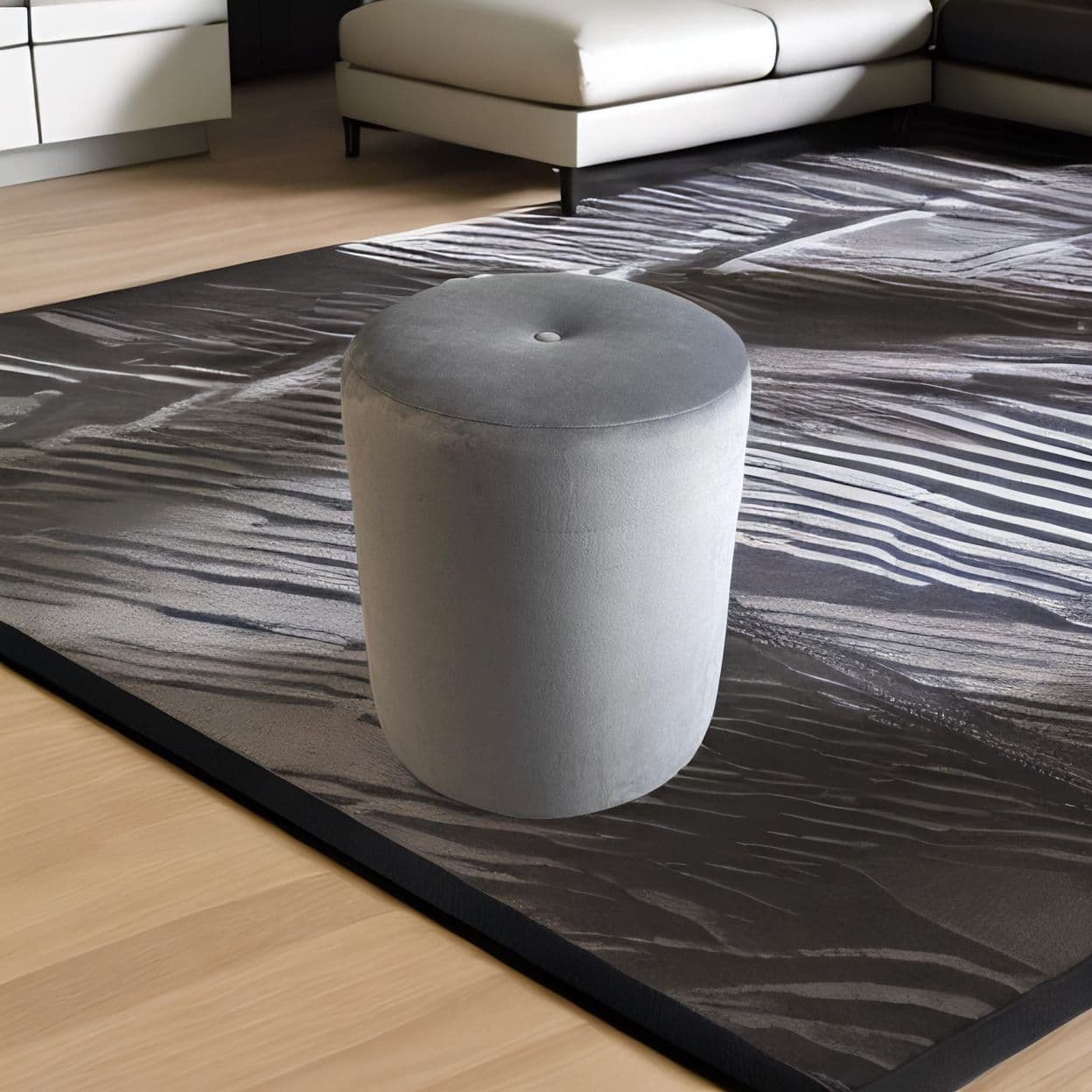 Купить Круглый пуф "Пуговка"