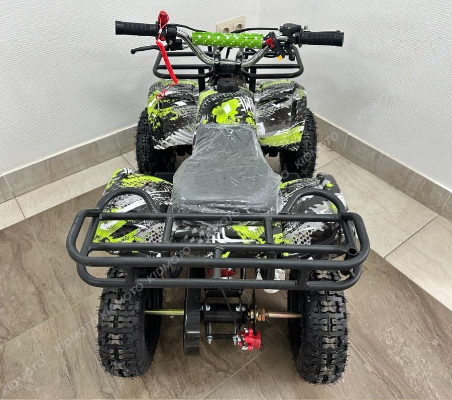 Купить Бензиновый детский квадроцикл 49сс KIDMOTO для детей ростом до 120см или до 8 лет (фары, быстрая остановка)