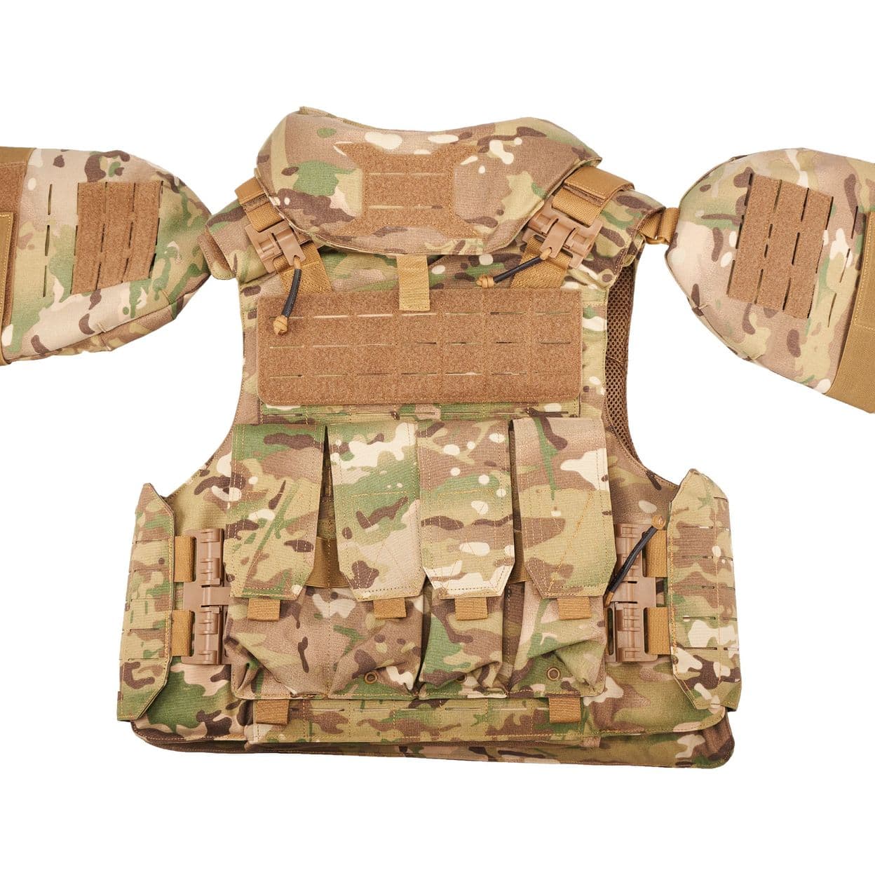 Купить Штурмовой бронежилет Universal Armor Rhino (плиты БР5, СВМПЭ NIJ IIIA, мультикам)