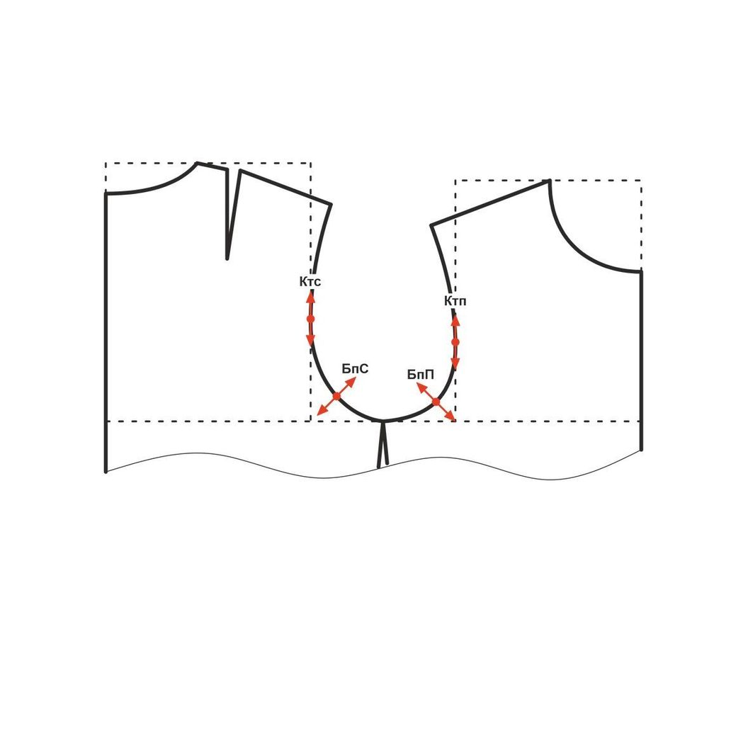 Купить Конструкция основы мужского плечевого изделия