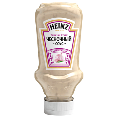 Купить СОУС ЧЕСНОЧНЫЙ HEINZ GARLIC 220 МЛ. с доставкой на дом . Доставка продуктов Тюмень , доставка продуктов в Тюмени , dostavka-produktov-tyumen , 
