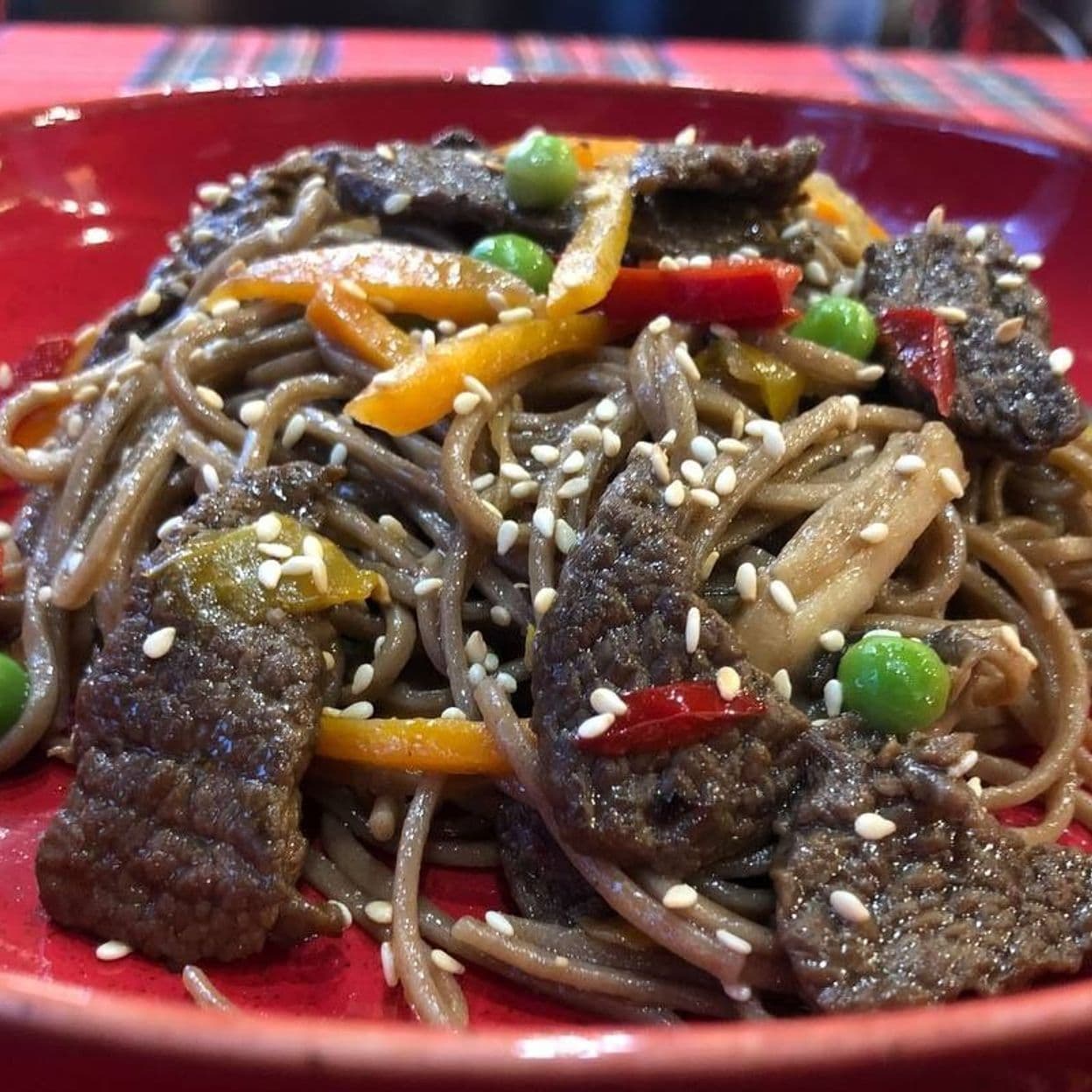 Купить Соба с говядиной и овощами