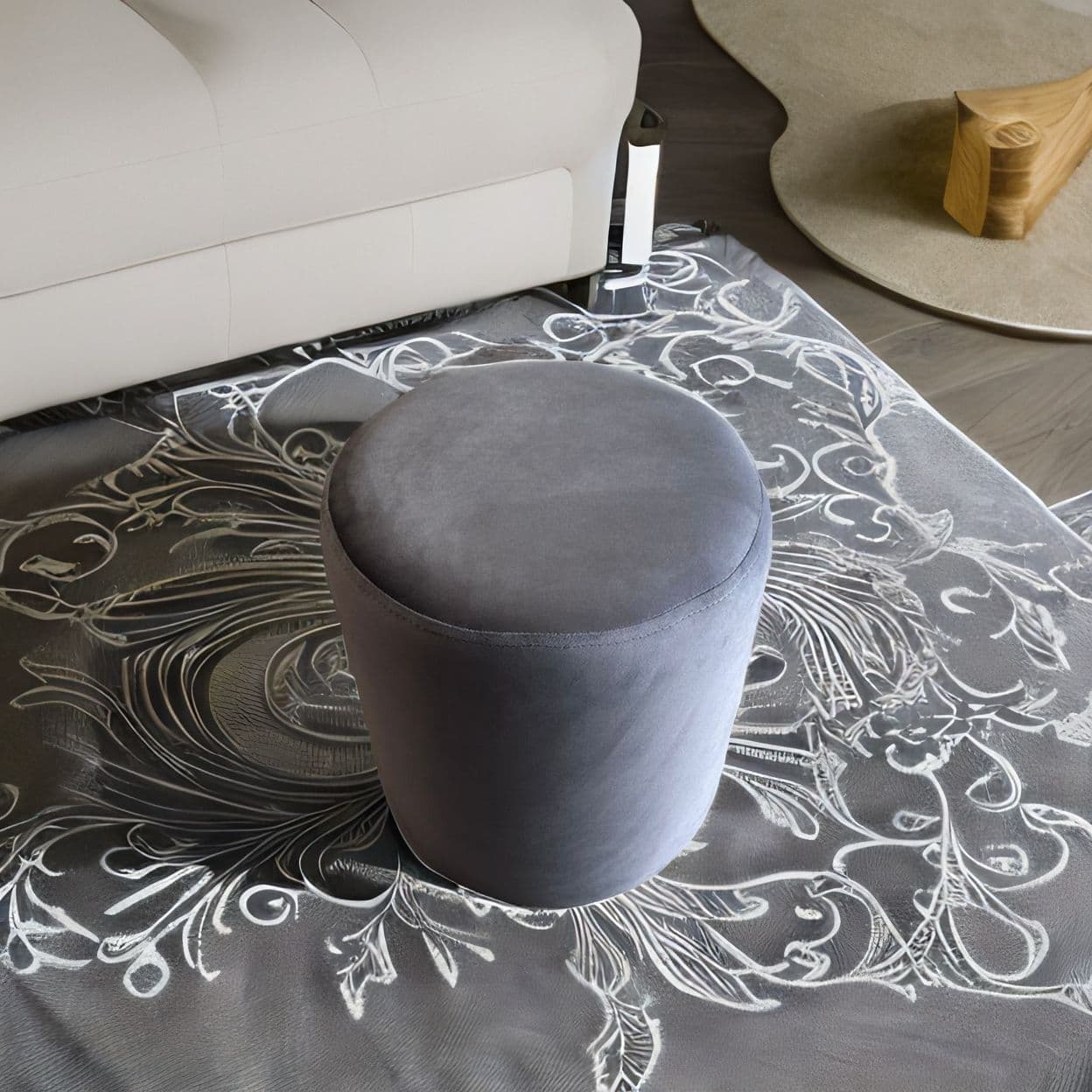 Купить Пуф серый